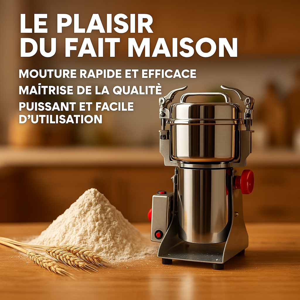 Moulin à farine 800g - Le plaisir du fait maison !